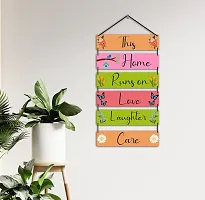 EXPLEASIA Decorative Wall Hanging Wooden Art Decoration Item for Home | Office | Living Room | Bedroom | Decoration Items |Home Decor| Gift Items (This Home Runs)-thumb1