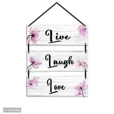EXPLEASIA Wall Hanging Wooden Art Decoration Item for Home | Office | Living Room | Bedroom | Decoration Items | Motivational quotes decor| Gift Items (Pink)