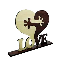 Expleasia Wooden Valentine Showpiece for Couple, Boyfriend, Girlfriend, Wife, Husband or Special Occasion, Anniversary, Valentine, and Birthday, Best for Gifting-thumb2