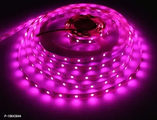 Expleasia LEDs 5 m Strip Lights (Pack of 1) | Indoor  Outdoor Decorative |120 LED/Mtr with Adaptor (Pink)