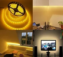 Expleasia LEDs 5 m Strip Lights (Pack of 1) | Indoor  Outdoor Decorative | 120 LED/Mtr with Adaptor (Yellow)-thumb1