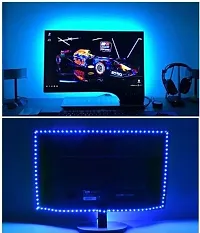 Expleasia LEDs 5 m Strip Lights (Pack of 1) | Indoor  Outdoor Decorative |120 LED/Mtr with Adaptor (Blue)-thumb2