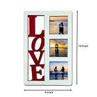 EXPLEASIA Valentine Special Wooden Photo frame| photo frame for wall decor| Valentine gifts | Birthday Gifts| Gifts Items (White)-thumb4