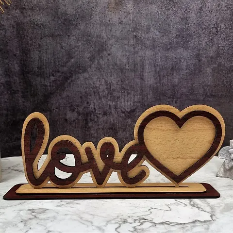 Expleasia Wooden valentine Photo Frame Showpiece for couple, boyfriend, girlfriend, wife, husband or Special occasion, Anniversary, Valentine, and Birthday, Best for Gifting