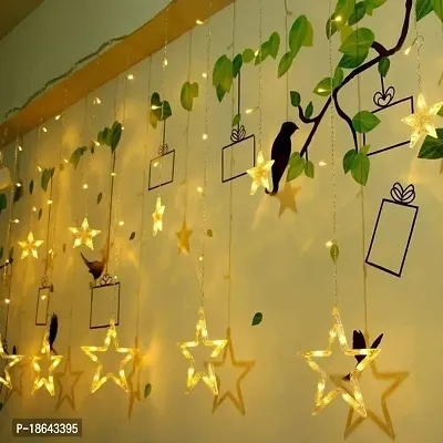 Expleasia Star Fountain Rice Light for Wall Decor| Home Decoration| Diwali Item| Christmas Item| Indoor  Outdoor Decoration Item| | Festival Item | 2.49 Mtr Length |138pcs LED (Yellow)-thumb2