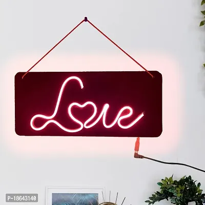 EXPLEASIA Love Neon LED Light Sign for Room Decoration Accessory, Table Decoration, Gifts, Night Light (Neon Love 3)