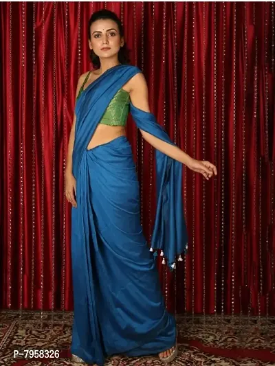 Modern Khadi cotton Saree without Blouse piece