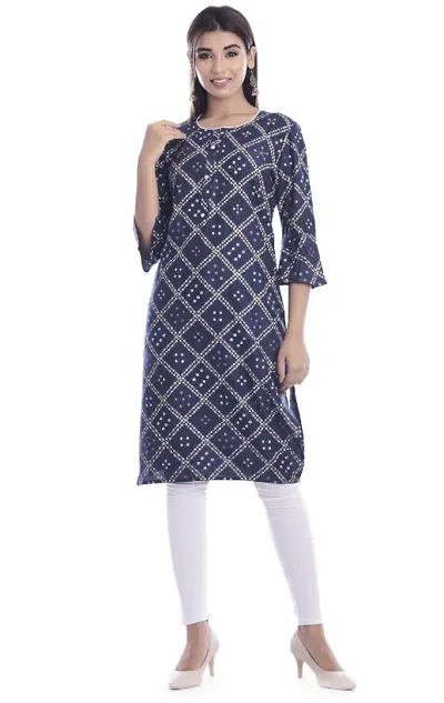 High Demand Rayon Straight Women's Kurtas