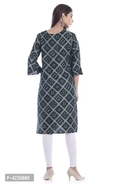 Women Printed Rayon Straight Kurta-thumb2