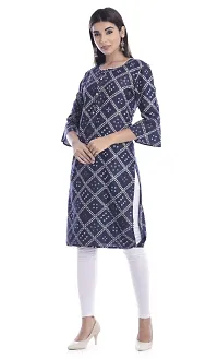 Women Printed Rayon Straight Kurta-thumb3