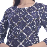 Women Printed Rayon Straight Kurta-thumb1