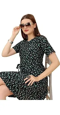 FREEDOM FASHION Trendy Modern Fancy Gorgeous Women Kurti Black-thumb1