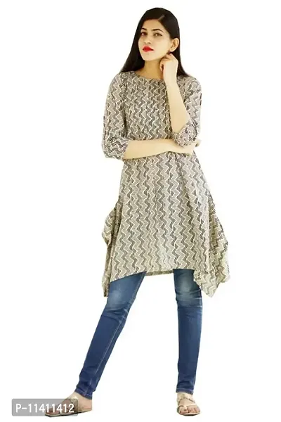 Diksha Fashion Women's Rayon Kurti (SAG3_016_Grey_X-Large)