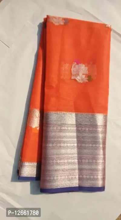 Beautiful Cotton Blend Saree without Blouse piece