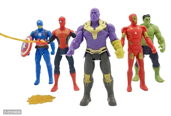 PH Avenger Toy Set Superhero Avenger Toy Set of 5 Super Hero Action Figure (Pack of 5)-thumb2