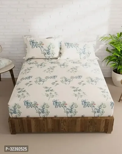 Comfortable Cotton Jaipuri Printed King Bedsheet with Two Pillow Covers