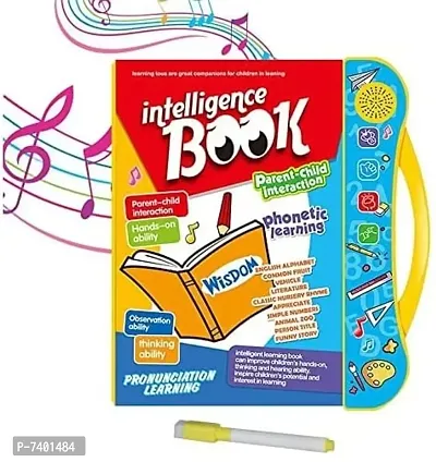 Intelligence Book Sound Book for Children, English Letters  Words Learning Book, Fun Educational Toys. Activities with Numbers