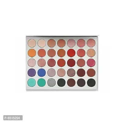 HOT BEAUTY Hill Eyeshadow Palette Cosmetic Powder Makeup For Girls/Women (35 Colours, 70g, White)-thumb0