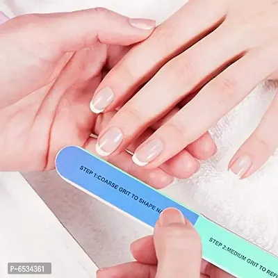 HimPrincy 7 -Sided Nail Buffers/Filers for Manicure (Random Colours) - Combo of 2-thumb3