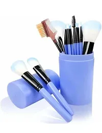 hot beauty 12 Pcs - Makeup Brushes with Case Cosmetic Beauty Saloon Brush for Foundation Eyeshadow Eyebrow Eyeliner Blush Powder Concealer Contour-thumb2