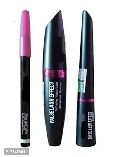 HOT BEAUTY COMBO OF 5 PS BRUSH,EYELINER ,MASCARA  AND EYEBROW PENCIL*3IN1*-thumb2