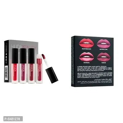 HOT BEAUTY COMBO OF  4 lipstick RED  EDITION (PACK OF 2 RED EDITION)-thumb0