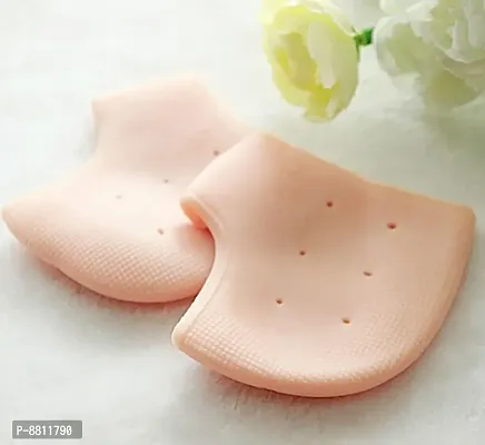 Silicone Gel Heel Pad Socks For Heel Swelling Pain Relief Dry Hard Cracked Heels Repair Cream Foot Care Ankle Support Cushion Heel Pad 01 Wellness And Pharma-thumb0