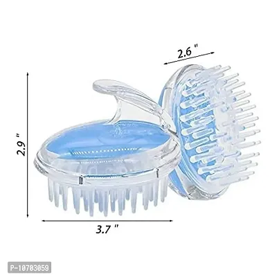 hot beauty  Hair Scalp Massager Shampoo Brush with Soft Silicone Bristles pack of 2-thumb0