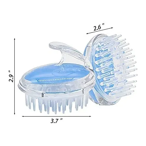 hot beauty  Hair Scalp Massager Shampoo Brush with Soft Silicone Bristles pack of 2