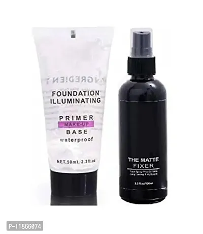 hot beauty combo of face  primer and make up fixer