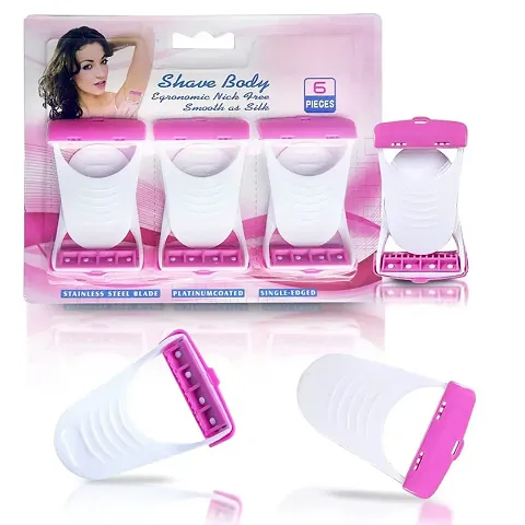 Disposable Plastic Hair Razor For Women Pack Of 6