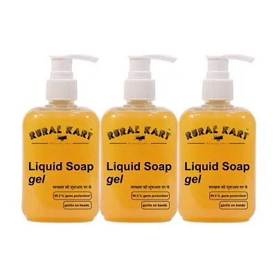 Rural Kart Liquid Hand Wash Soap Gel | pack of 3 |