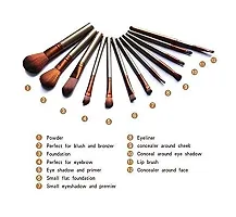 HOT BEAUTY 7 Soft and Synthetic Bristle Makeup Brushes Kit with A Silver Storage Box- Silver, Set of 12-thumb1