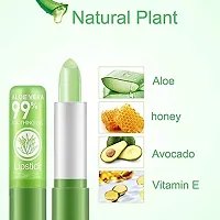 hot beauty Long Lasting Nutritious Lip Balm Lips Moisturizer Magic Temperature Color Changing Aloe Vera Lipstick Pack of 3-thumb3