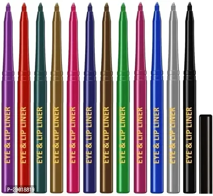 Waterproof 12 Pcs Colors Lip Liner Pencils