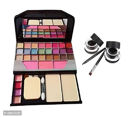 hot beauty combo of tya(6155) make up eyeshadow pallette and black and brown gel eyeliner