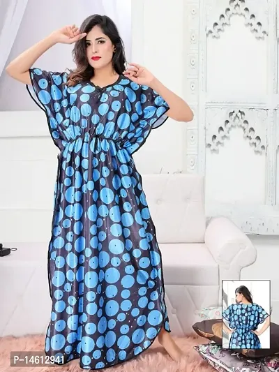 NIGHTY GOWN VOL 424 BY FASHION TALK COTTON FULL STICHED NIGHT WEAR  WHOLESALE 6 PCS