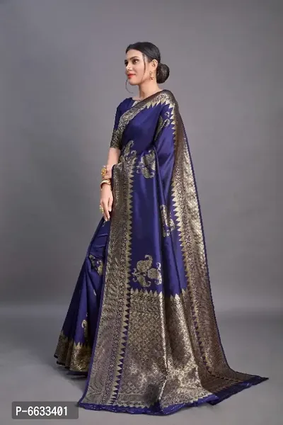 Fancy Lichi Silk Jacquard Work Saree for Women-thumb0