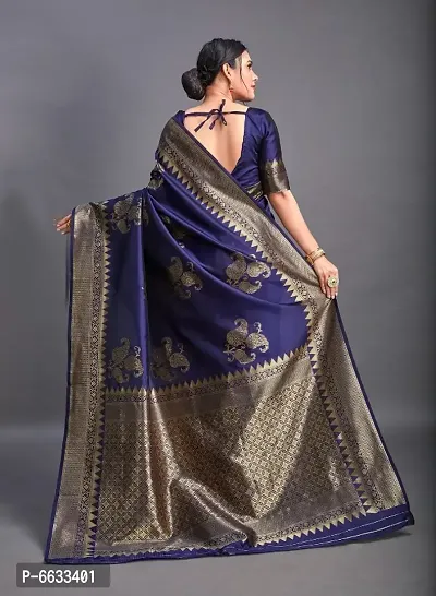 Fancy Lichi Silk Jacquard Work Saree for Women-thumb2