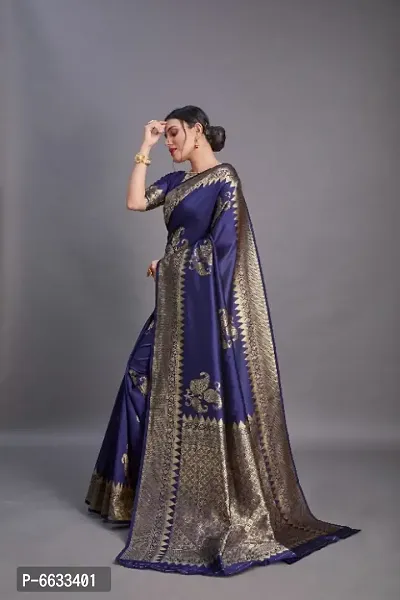 Fancy Lichi Silk Jacquard Work Saree for Women-thumb4