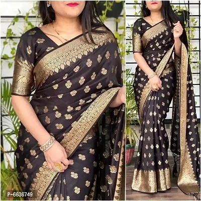 Designer Lichi Silk Jacquard Work Saree for Women-thumb0