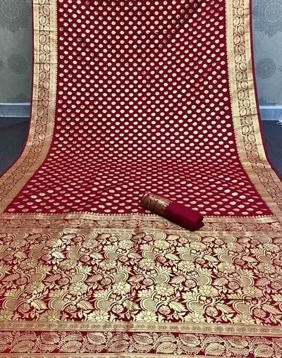 Lichi Silk Jacquard Saree with Blouse piece