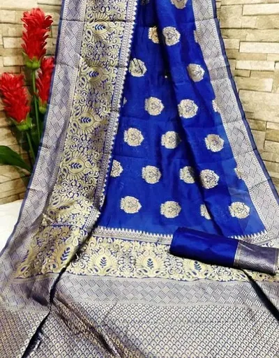 Best Selling Art Silk Saree with Blouse piece