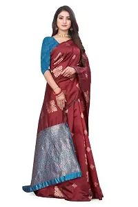 Beautiful Lichi Silk Jacquard Work Saree for Women-thumb1