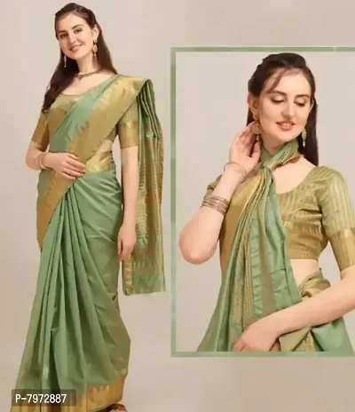 Fancy Art Silk Jacquard Work Saree for Women