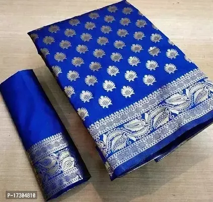 Kanjeevaram Art Silk Jacquard Sarees with Blouse Piece