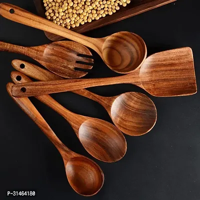 Wooden Cooking Spoon Pack of 6