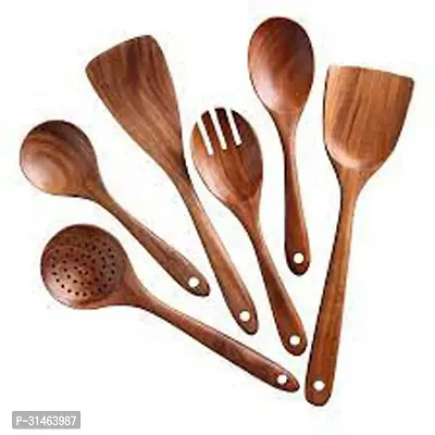 Wooden Cooking Spoon Pack of 6-thumb0