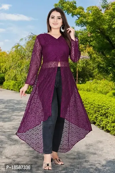 Classic Net Kurta For Women