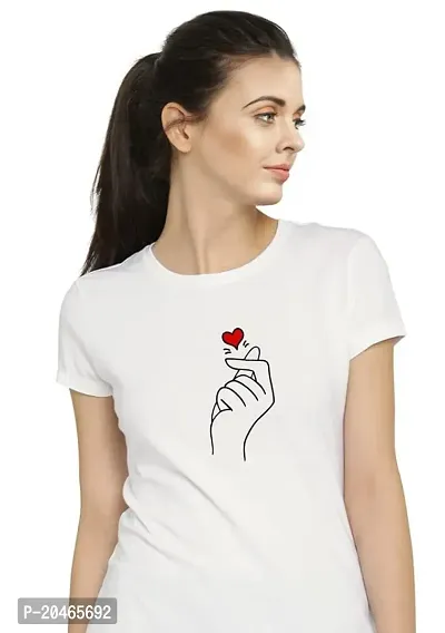 Stylimo Women's Slim Fit White Chutki T-Shirt_XL-thumb5